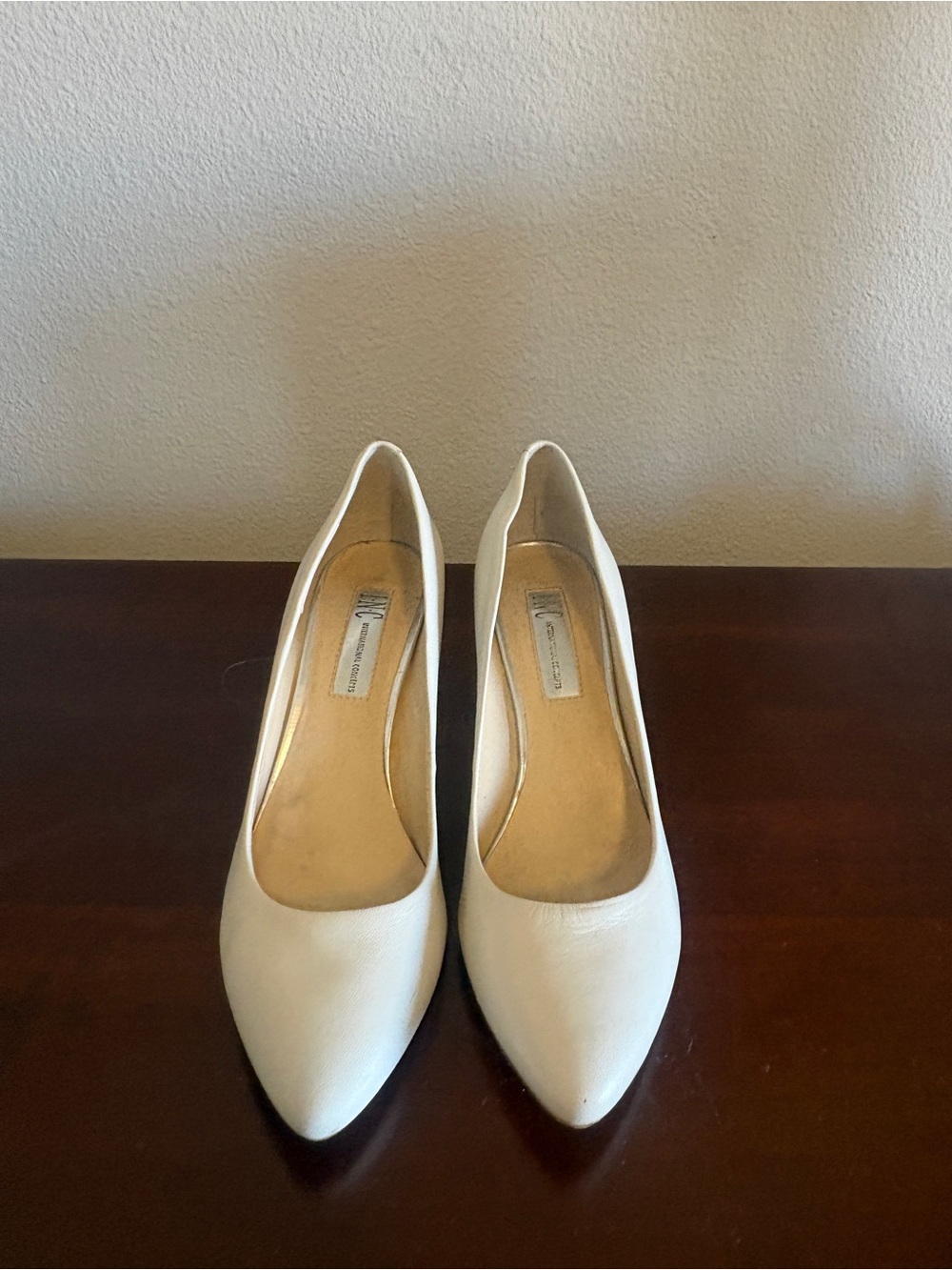 INC International Concepts White Pointed-Toe Pumps